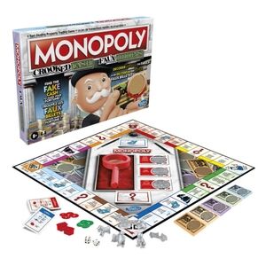 Hasbro Monopoly Crooked Cash Board Game- NEW sealed game